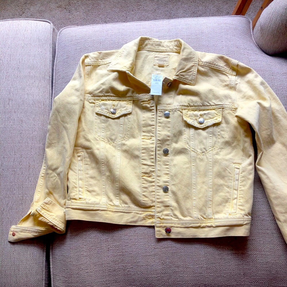 American Eagle yellow denim jacket